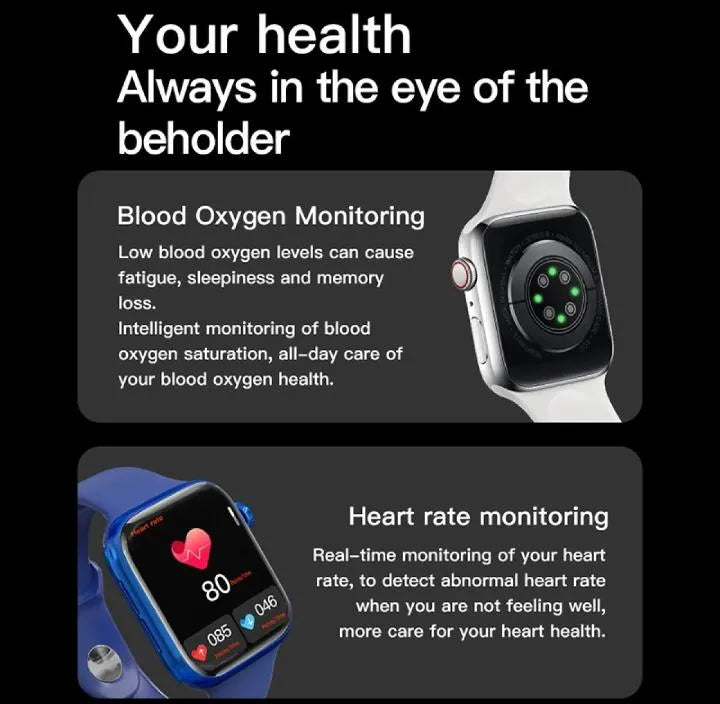 Smart Watch 9 Max with Rolexx Chain | Full Edge Display Screen | Bluetooth Calling Smart Watch | All Sports Mode