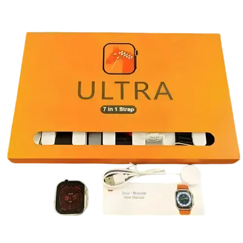 Ultra Smart Watch With 7 Straps